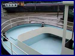 Aftwell deck or cockpit