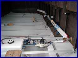 Accommodation area ready for ballast
