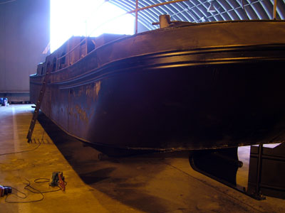Under construction in our boatyard