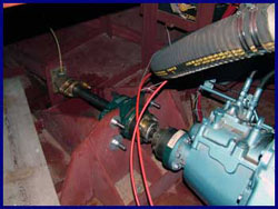 The gearbox connected