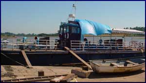 barge under construction in our harbour