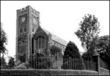 All Saints Church, built in 1915 with the clock tower added in 1923