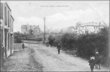 College Street in 1904 with the vicarage at right. There is no police station , which wasn't built until 1906.