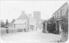 Llandybie  Square in 1900, Notice there is no clock in the tower, which wasn't added until 1920