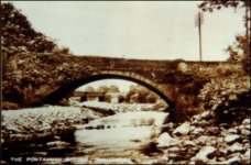 Pontamman stone bridge was built in 1842 and replaced in 1969 by a steel girder bridge built at a straighter angle across the Amman. The original bridge, which still stands, was closed off to traffic