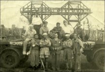 Ammanford Carnival float, 'The Bridge on the River Kwai' (1958)